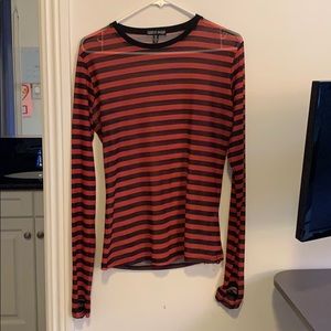 Current mood sheer long sleeve